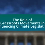 The Role of Grassroots Movements in Influencing Climate Legislation
