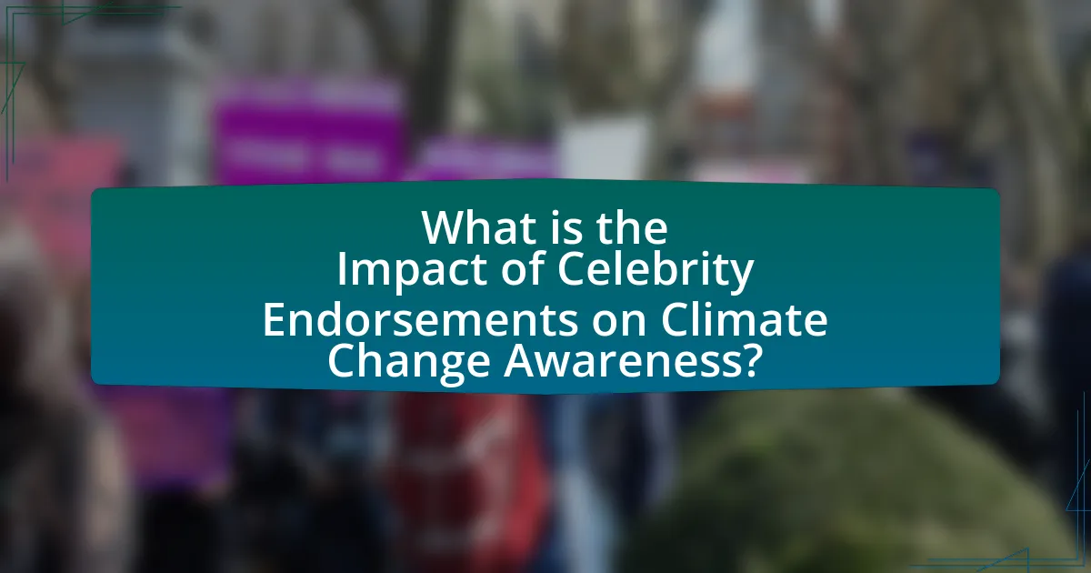 What is the Impact of Celebrity Endorsements on Climate Change Awareness?